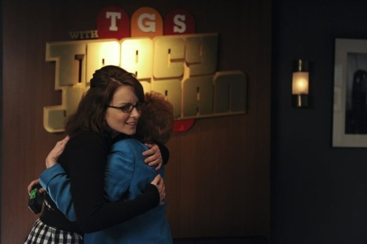 Tina Fey as Liz Lemon, Anita Gillette as Margaret Lemon
 at 