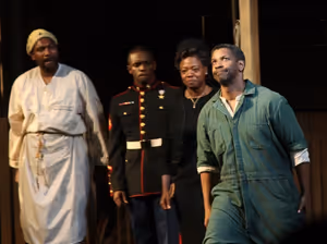 Mykelti Williamson, Chris Chalk, Viola Davis and Denzel Washington Photo