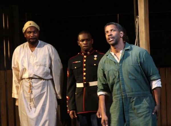 Mykelti Williamson, Chris Chalk and Denzel Washington Photo