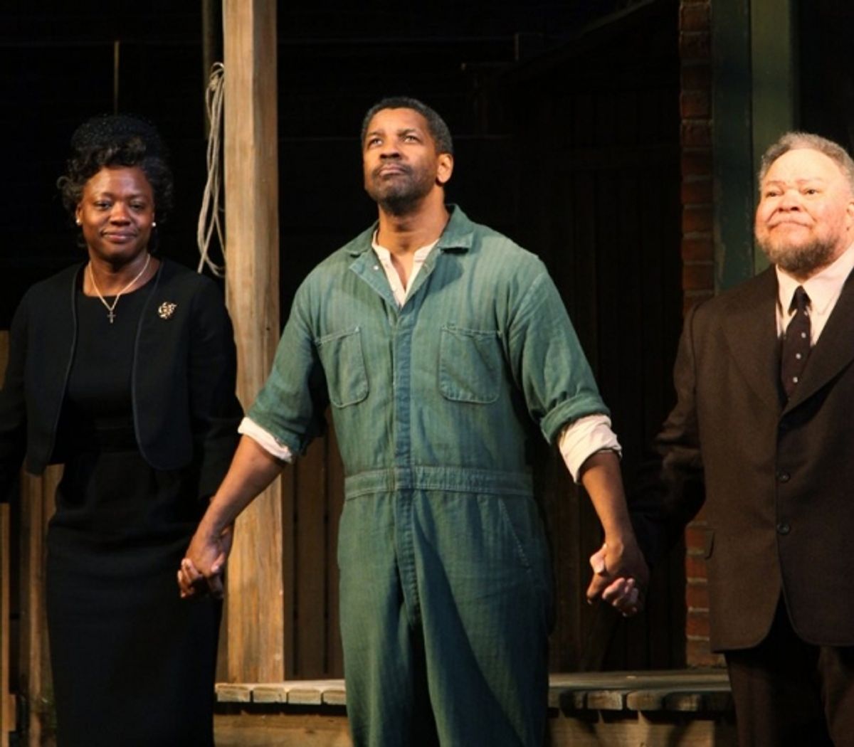 Viola Davis, Denzel Washington and Stephen McKinley Henderson at 