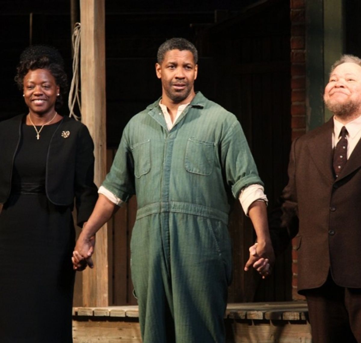 Viola Davis, Denzel Washington and Stephen McKinley Henderson at 