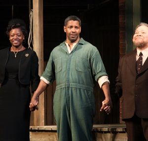 Viola Davis, Denzel Washington and Stephen McKinley Henderson Photo