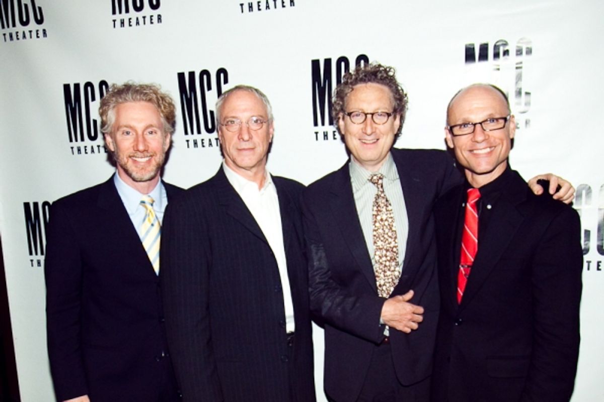 Blake West, Robert LuPone, Bernard Telsey and Will Cantler at 