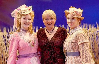 Caroline Innerbichler, Alison Angrim and Melissa Gilbert 
 Photo