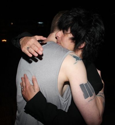 Stark Sands and Billie Joe Armstrong Photo