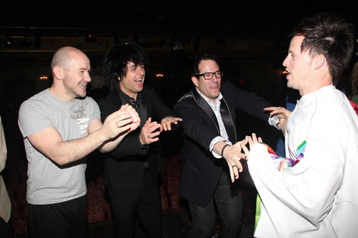 Steven Hoggett, Billie Joe Armstrong, Michael Mayer and Andrew Call at 