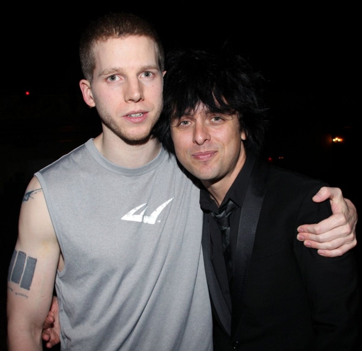 Stark Sands and Billie Joe Armstrong at 
