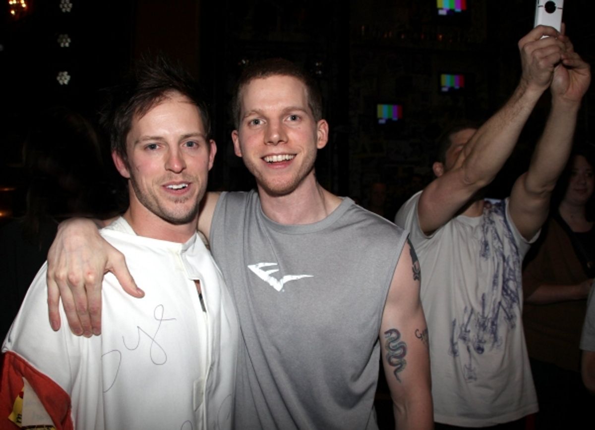 Andrew Call and Stark Sands at 
