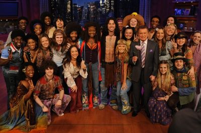 Kelly Ripa and Regis Philbin with the Company of HAIR 
 Photo