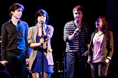 Matt Doyle, Krysta Rodriguez, Steven Booth and Kate Wetherhead Photo