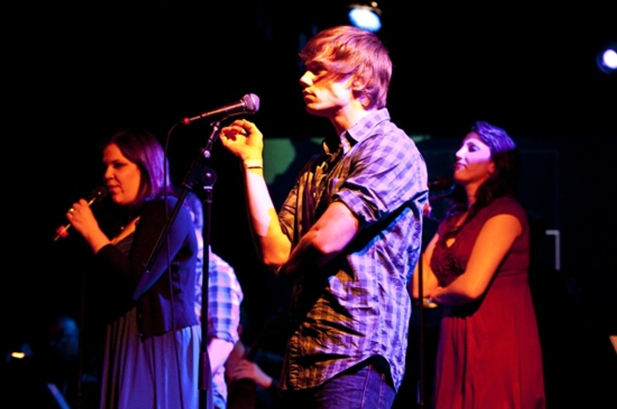 Lindsay Mendez and Jay Armstrong Johnson at 