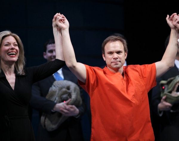 Marin Mazzie & Norbert Leo Butz, Gregory Itzin Photo
