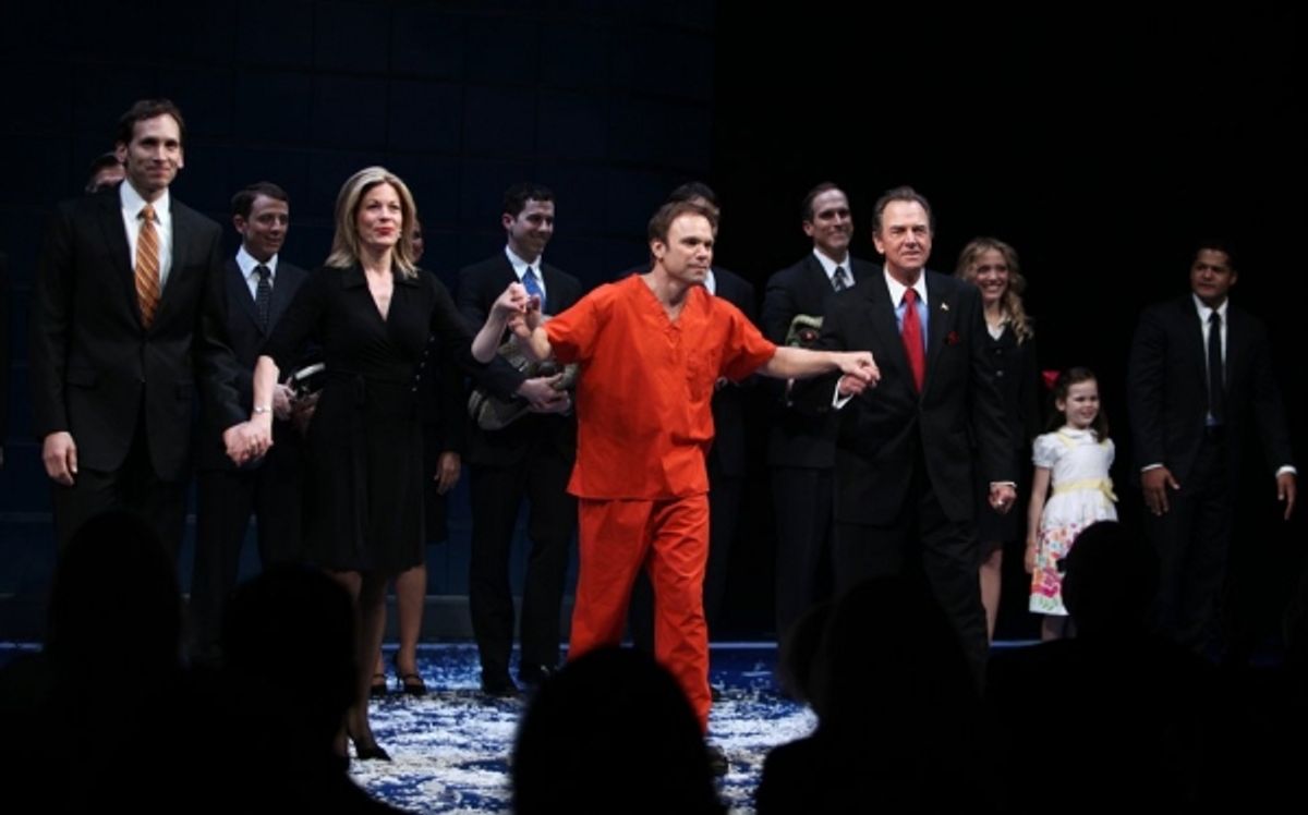Stephen Kunken, Marin Mazzie, Norbert Leo Butz, Gregory Itzin at 