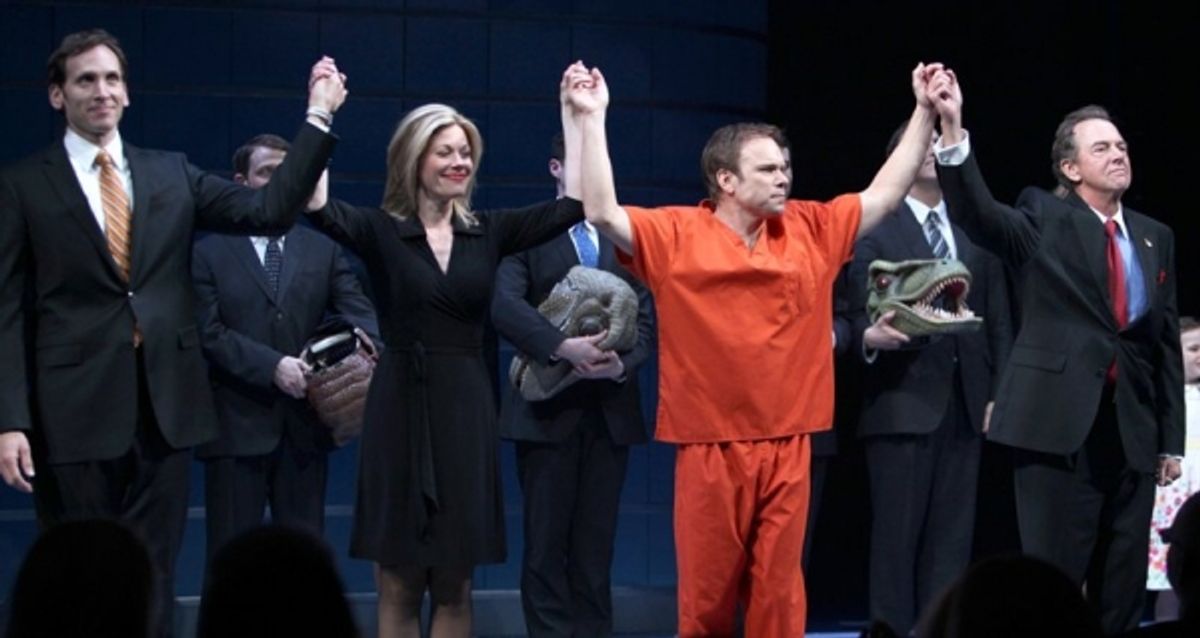 Stephen Kunken, Marin Mazzie, Norbert Leo Butz, Gregory Itzin at 