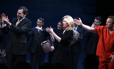 Stephen Kunken, Marin Mazzie, Norbert Leo Butz Photo