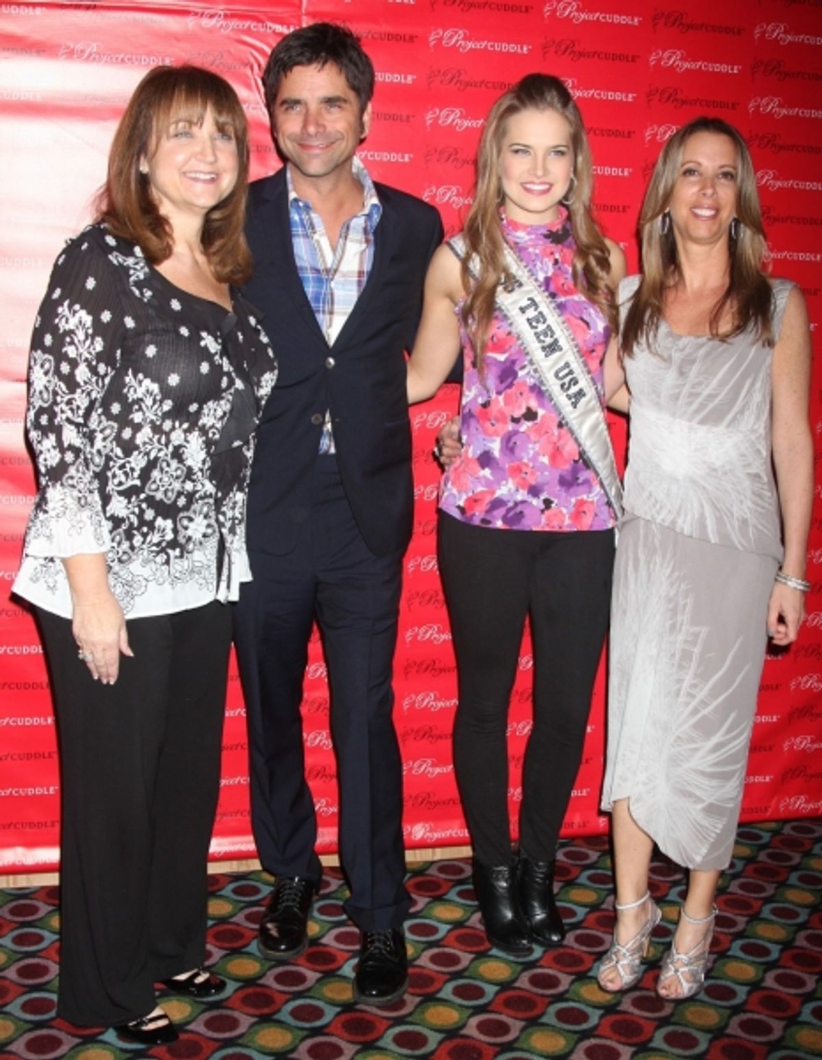 Debbie Magnusen, John Stamos, Stormi Henley and Lauren Egna at 