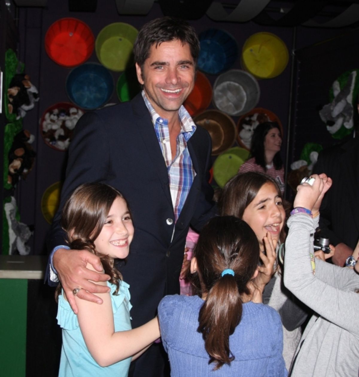 John Stamos with the kids at 