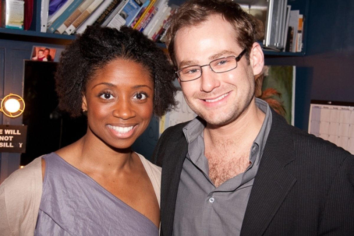 Montego Glover and Chad Kimball
 at 