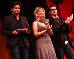 Hunter Foster, Elizabeth Stanley and Robert Britton Lyons for MILLION DOLLAR QUARTET
@ BroadwayWorld Hunter Foster, Elizabeth Stanley and Robert Britton Lyons for MILLION DOLLAR QUARTET
Photo