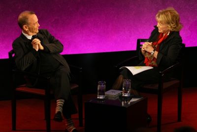 Joel Grey and Pat Mitchell Photo