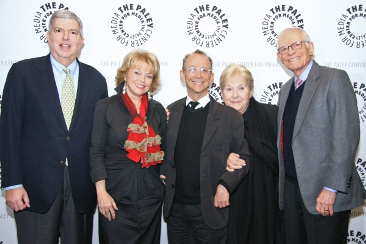 Marvin Hamlisch, Paley Center President Pat Mitchell, Joel Grey, Marilyn and Alan Bergman at 