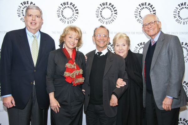 Marvin Hamlisch, Paley Center President Pat Mitchell, Joel Grey, Marilyn and Alan Ber Photo