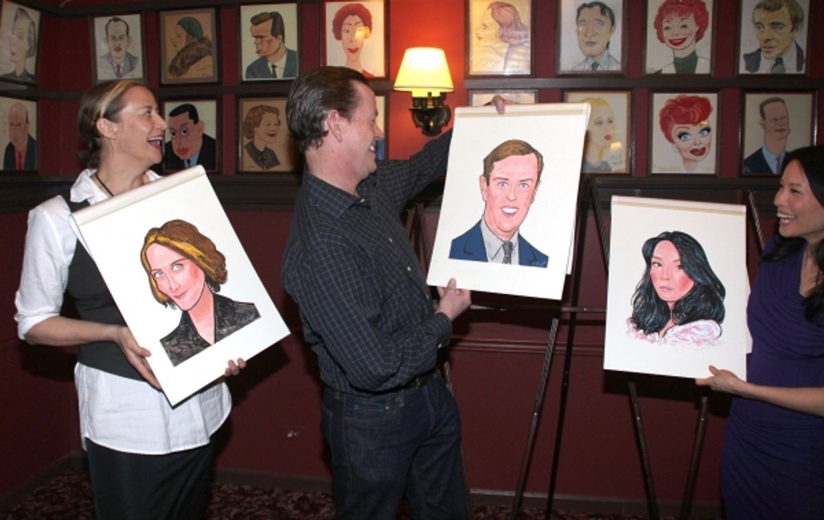 Janet McTeer, Dylan Baker and Lucy Liu at 