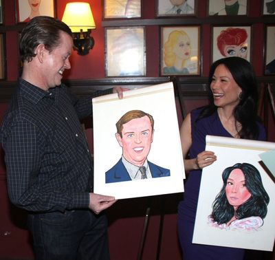 Dylan Baker and Lucy Liu Photo