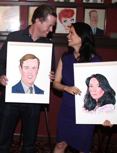Dylan Baker and Lucy Liu Photo