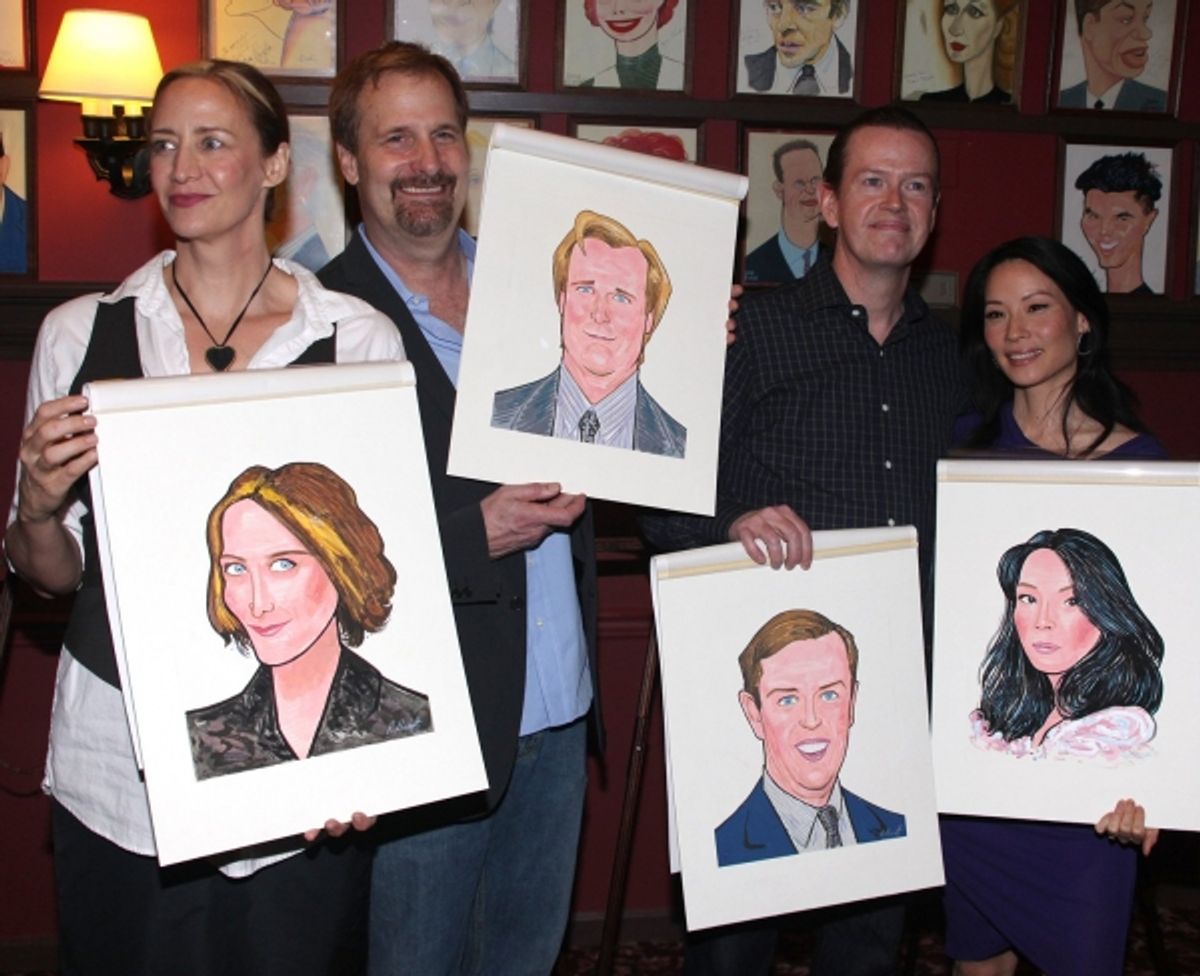 Janet McTeer, Jeff Daniels, Dylan Baker and Lucy Liu at 