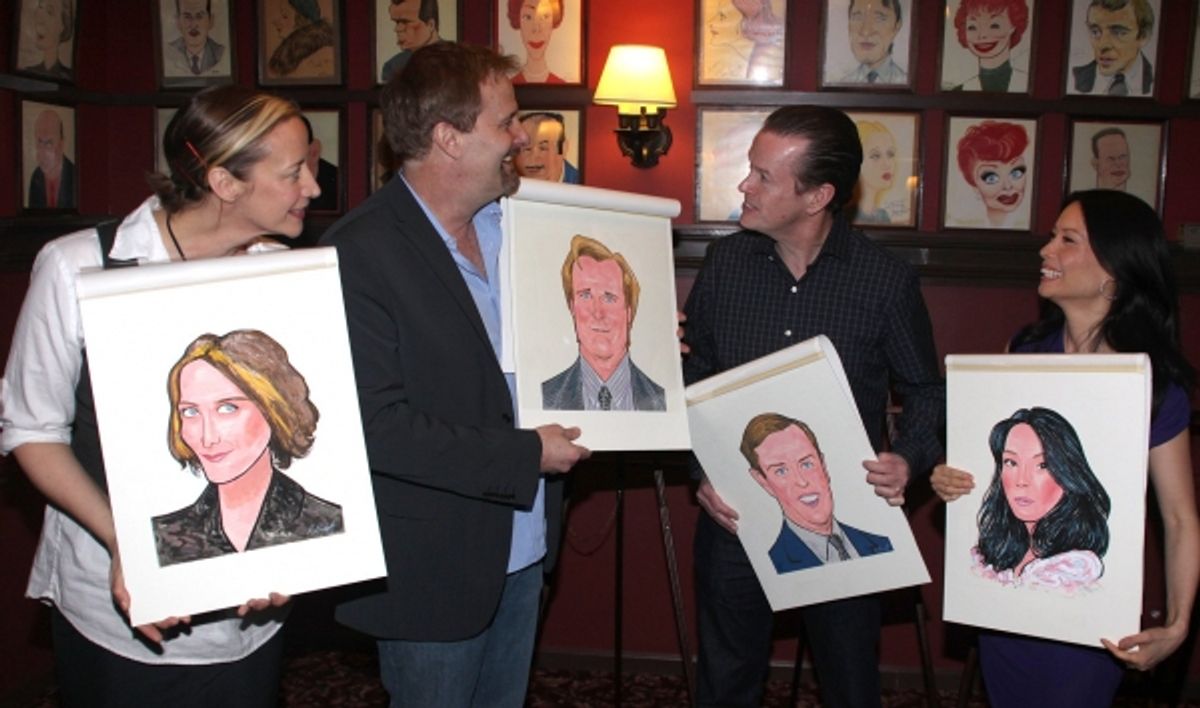 Janet McTeer, Jeff Daniels, Dylan Baker and Lucy Liu at 