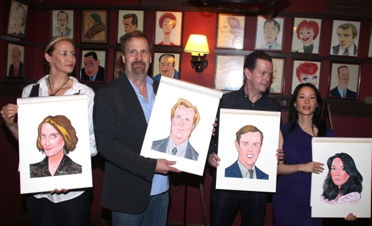 Janet McTeer, Jeff Daniels, Dylan Baker and Lucy Liu at 