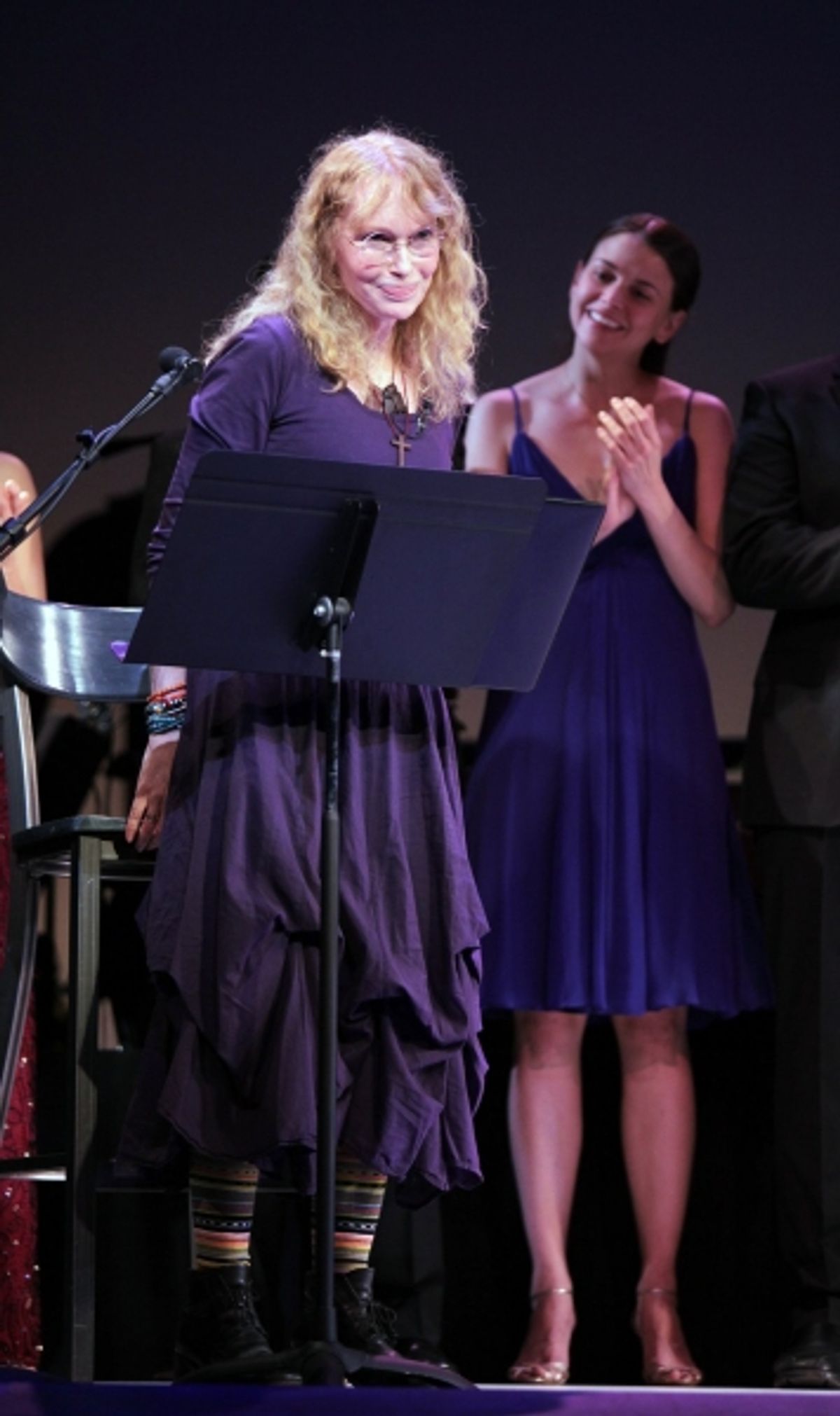 Mia Farrow and Sutton Foster at 