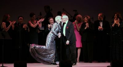 Angela Lansbury and Len Cariou with Tribute Cast Photo