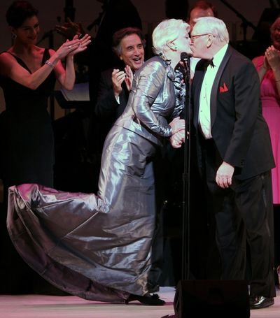 Angela Lansbury and Len Cariou with Tribute Cast Photo