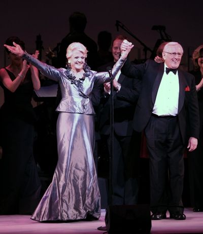 Angela Lansbury and Len Cariou with Tribute Cast Photo
