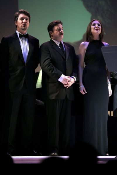 Alexander Hanson, Nathan Lane and Donna Murphy Photo