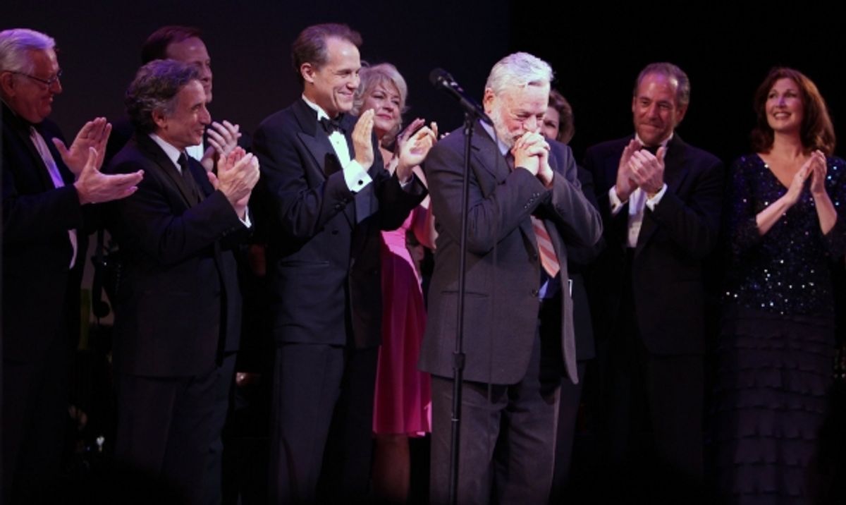 Stephen Sondheim with Tribute Cast at 