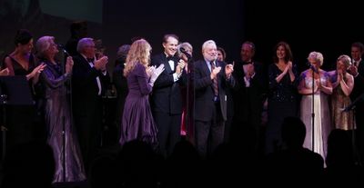 Stephen Sondheim with Tribute Cast Photo