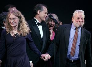 Mia Farrow, Jim Walton, Michelle Pawk and Stephen Sondheim Photo