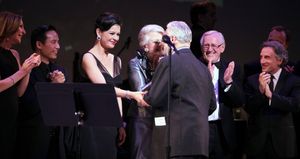Stephen Sondheim with Catherine Zeta-Jones and Tribute Cast @ BroadwayWorld Stephen Sondheim with Catherine Zeta-Jones and Tribute Cast Photo