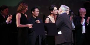 Stephen Sondheim with Catherine Zeta-Jones and Tribute Cast @ BroadwayWorld Stephen Sondheim with Catherine Zeta-Jones and Tribute Cast Photo