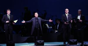 Claybourne Elder, B.D. Wong, Alexander Germignani and Mark Jacoby 
 Photo