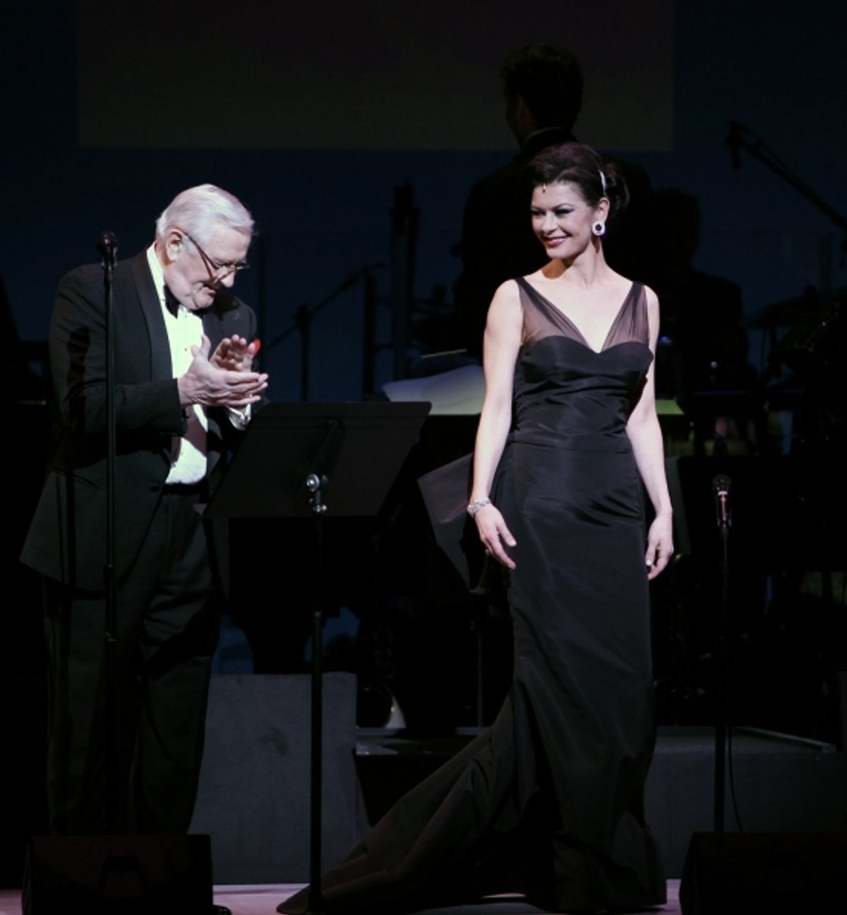 Len Cariou and Catherine Zeta-Jones at 