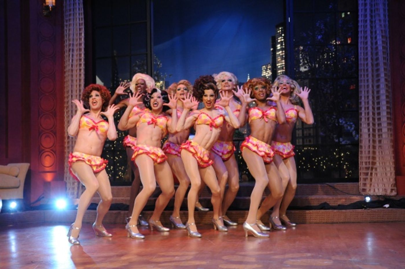 Photo Flash: Regis Visits LA CAGE Backstage on LIVE!  Image