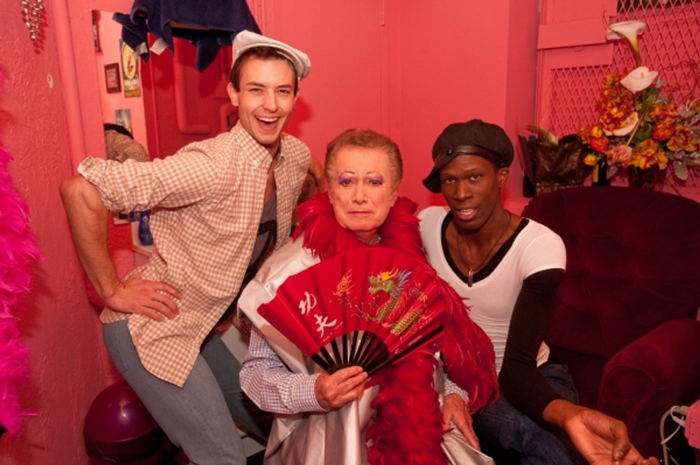 Photo Flash: Regis Visits LA CAGE Backstage on LIVE!  Image