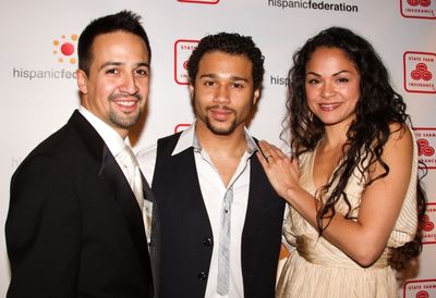 Lin-Manuel Miranda, Corbin Bleu and Karen Olivo Photo