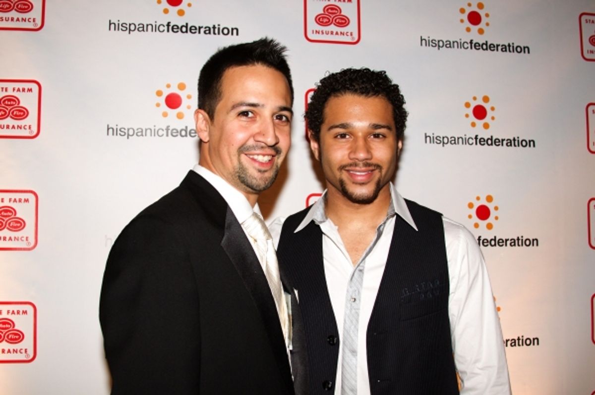 Lin-Manuel Miranda and Corbin Bleu at 