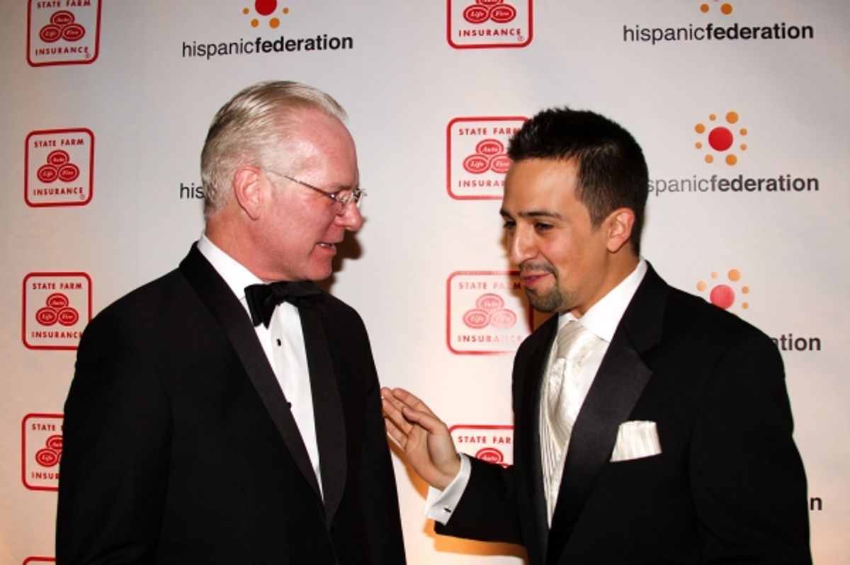 Tim Gunn and Lin-Manuel Miranda at 