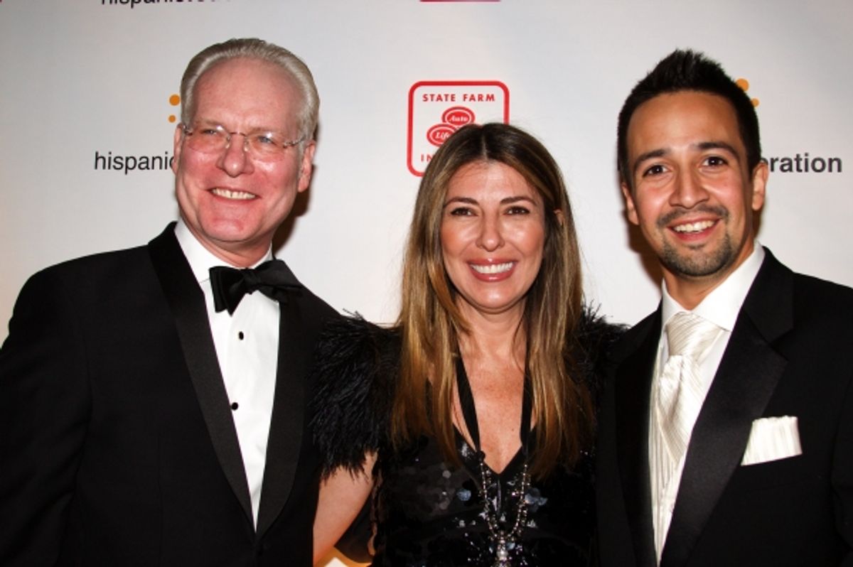 Tim Gunn, Nina Garcia and Lin-Manuel Miranda at 